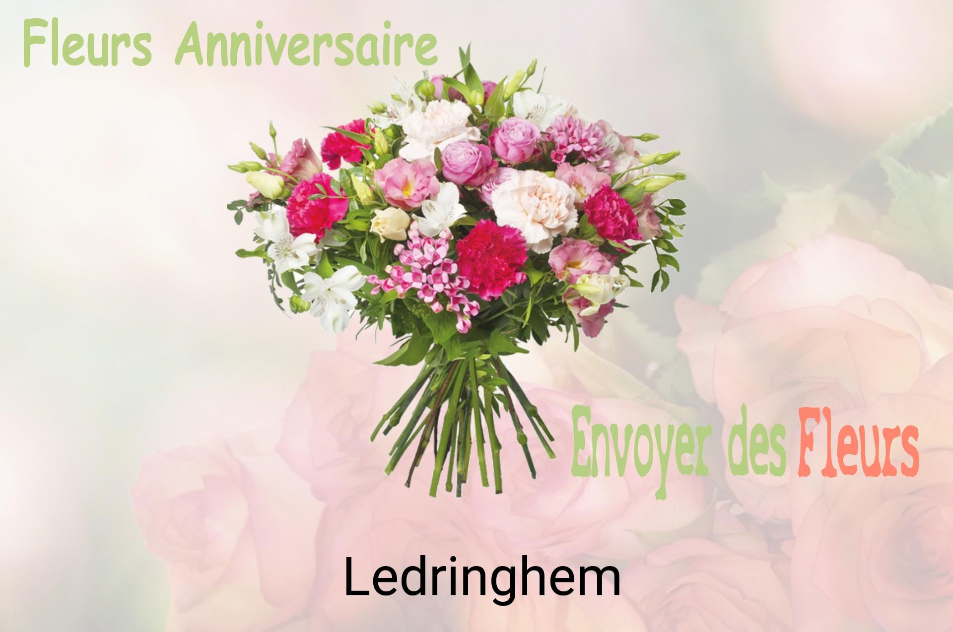 Bouquet de fleurs d’anniversaire livré à Ledringhem