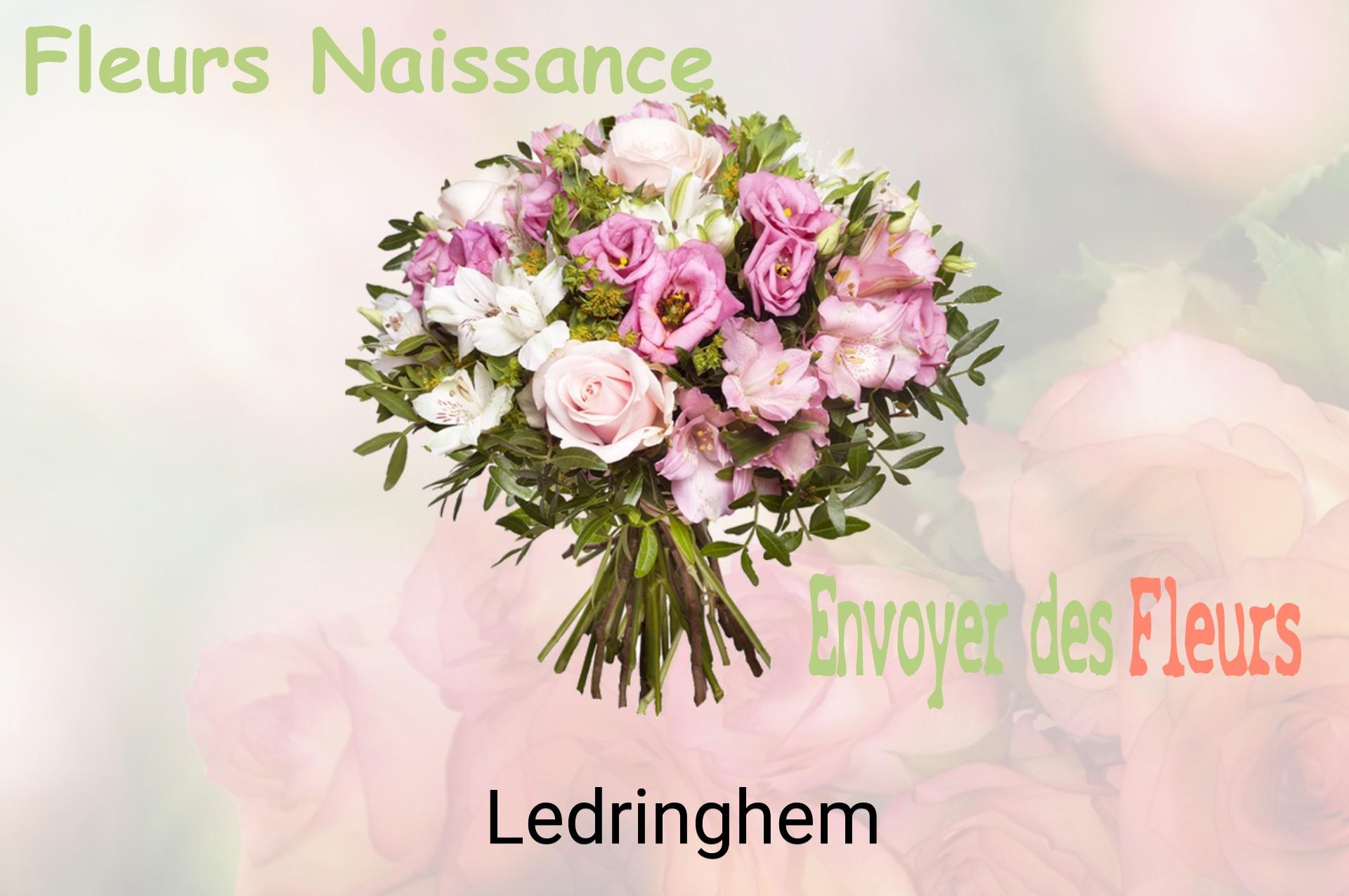 Bouquet de fleurs de naissance livré à Ledringhem